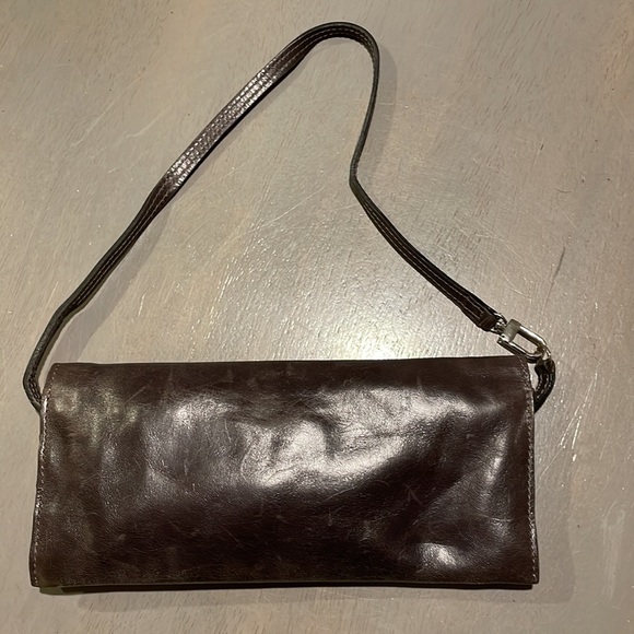 Prune Vintage Leather Wristlet / Small Purse / Clutch / Small Handbag - Picture 6 of 14